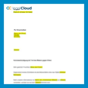 Vermieterkündigung bei Tod des Mieters -Vorlage für fristgerechte Kündigung an Erben nach § 564 BGB - Vorschau