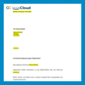 Vermieterkündigung Eigenbedarf - Muster für ordentliche Kündigung nach § 573 BGB - Vorschau