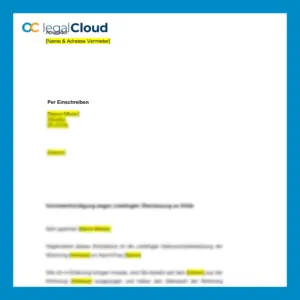 Vermieterkündigung unbefugte Überlassung an Dritte - Muster für fristlose Kündigung nach §543 BGB - Vorschau