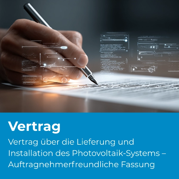 Vertrag über die Lieferung und Installation des Photovoltaik-Systems – Auftragnehmerfreundliche Fassung - 1