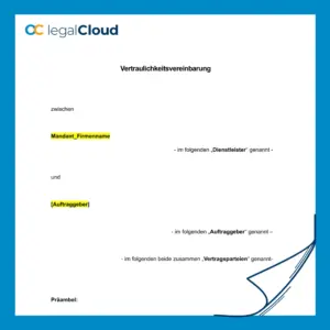 Vertraulichkeitsvereinbarung NDA - rechtssichere Vorlage für Unternehmen (121) - Vorschau
