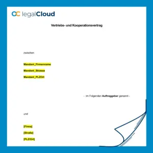Vertriebs- und Kooperationsvertrag für Produkte und Dienstleistungen in Deutschland - Vorschau
